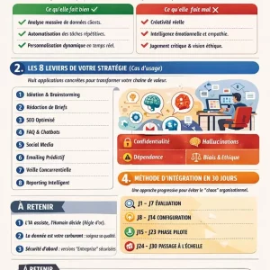 IA et marketing : une infographie